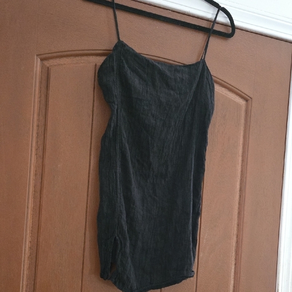 Zara Women’s Mini Spaghetti Strap Black Dresa Size Small - Picture 2 of 4